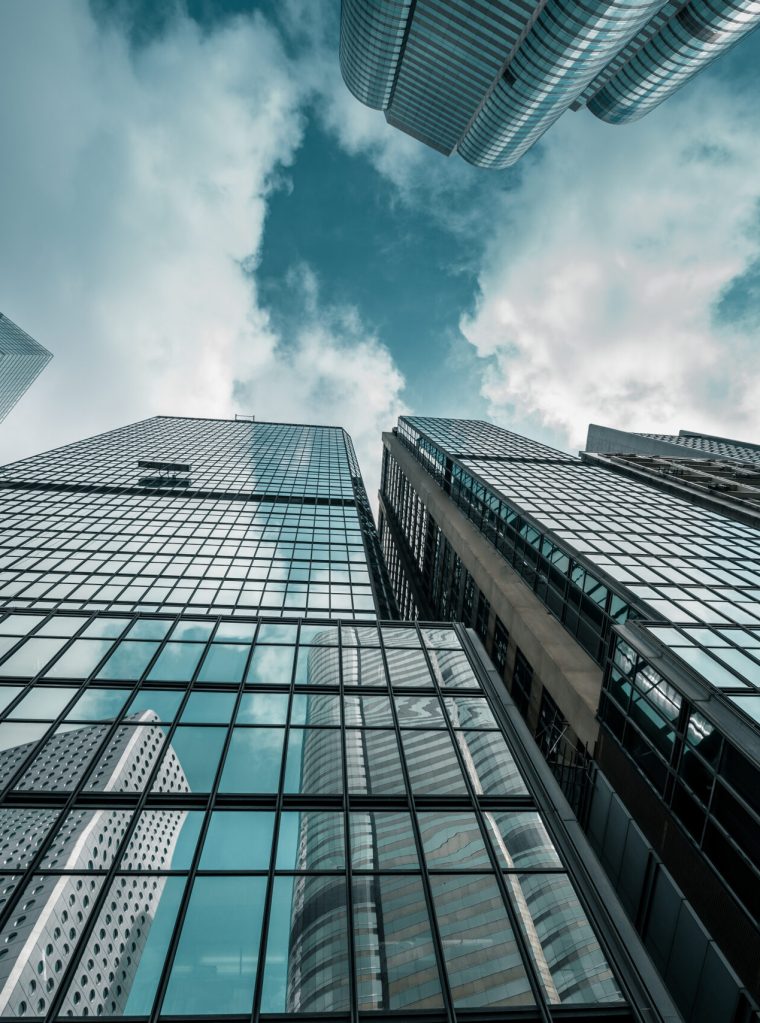 the office building at hongkong